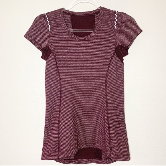 lululemon athletica Tops - LULULEMON Star Runner Striped Ruffle Tank size 6